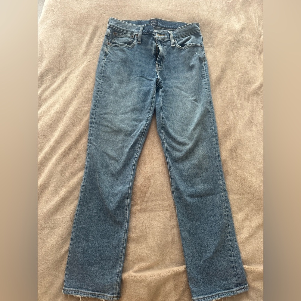 J. Crew Women's Straight Leg Jeans in Blue
